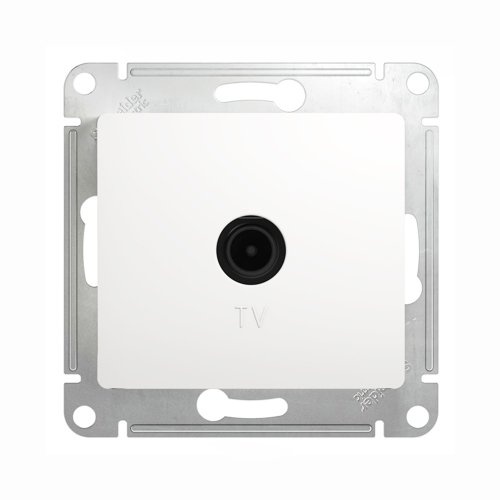 GLOSSA белый  Розетка TV 1dB GSL000191
