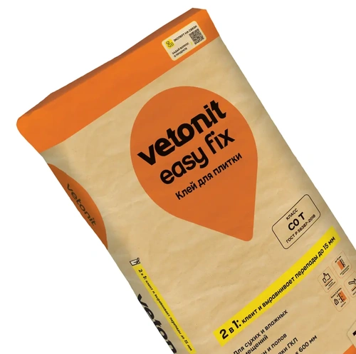 weber.vetonit Easy fix Цементный клей для плитки 25кг