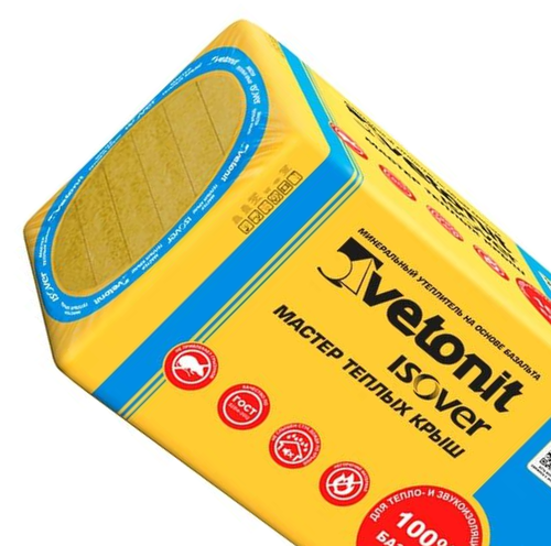 ISOVER Мастер Теплых Крыш 0,24м3 (600х1000х100мм 4шт) 2,4м2