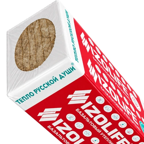 Утеплитель IZOLIFE ФАС УНИВЕРСАЛ (120кг/м3) 1200х600, 50 мм 6пл/4,32м2 0,216м3