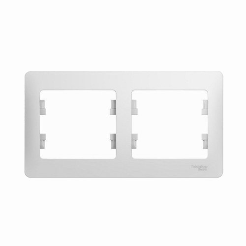 GLOSSA белый Рамка двухместная GSL000102