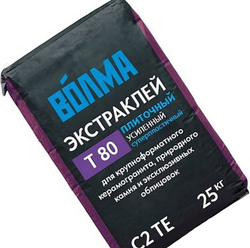 Клей плиточный на цементном вяжущем С2ТЕ ВОЛМА-Экстраклей 25 кг