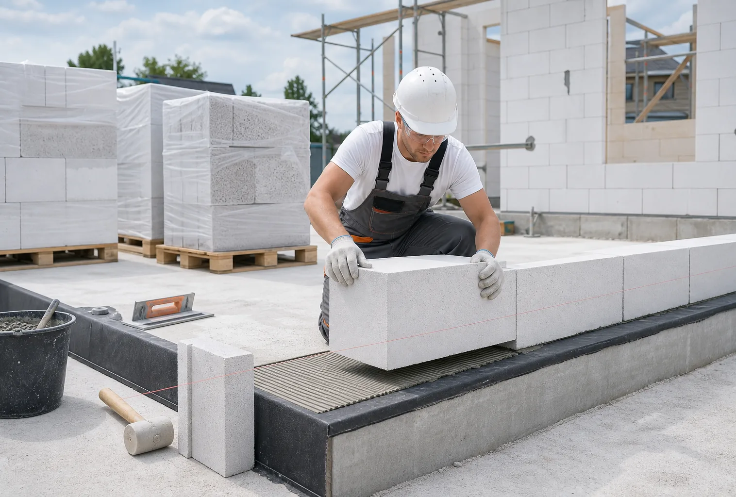 Газобетонные блоки для стен дома